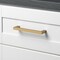 Gliderite Hardware 6-1/4 in. Center to Center Solid Square Bar Pull Brass Gold 21683-160-BG-1 - alternate 2